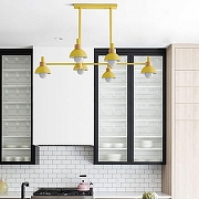 Люстра на штанге Imperiumloft FANTA LONG FANTALONG01 цвет плафона/подвески Желтый, цвет арматуры Желтый-1