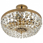 Люстра на штанге Arti Lampadari Favola Gold Favola E 1.3.30.101 G цвет плафона/подвески Прозрачный, цвет арматуры Золото-2