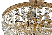 Люстра на штанге Arti Lampadari Favola Gold Favola E 1.3.30.101 G цвет плафона/подвески Прозрачный, цвет арматуры Золото-3