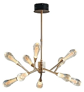 Люстра на штанге Imperiumloft FIAL FIAL-CH01 цвет плафона/подвески Прозрачный, цвет арматуры Золото