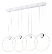 Люстра Ambrella Light FL FL10598 цвет плафона/подвески Белый, Прозрачный, цвет арматуры Белый, Хром