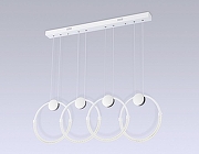 Люстра Ambrella Light FL FL10598 цвет плафона/подвески Белый, Прозрачный, цвет арматуры Белый, Хром-1