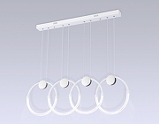 Люстра Ambrella Light FL FL10598 цвет плафона/подвески Белый, Прозрачный, цвет арматуры Белый, Хром-2