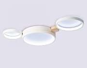 Люстра Ambrella Light FL FL4812 цвет плафона/подвески Белый, цвет арматуры Белый, Коричневый-3