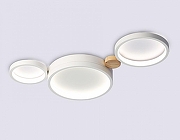 Люстра Ambrella Light FL FL4812 цвет плафона/подвески Белый, цвет арматуры Белый, Коричневый-4