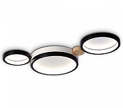 Люстра Ambrella Light FL FL4814 цвет плафона/подвески Белый, Черный, цвет арматуры Коричневый, Черный