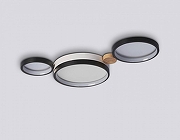 Люстра Ambrella Light FL FL4814 цвет плафона/подвески Белый, Черный, цвет арматуры Коричневый, Черный-1