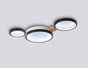 Люстра Ambrella Light FL FL4814 цвет плафона/подвески Белый, Черный, цвет арматуры Коричневый, Черный-2