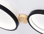 Люстра Ambrella Light FL FL4814 цвет плафона/подвески Белый, Черный, цвет арматуры Коричневый, Черный-6