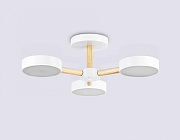 Люстра на штанге Ambrella Light FL FL4821 цвет плафона/подвески Белый, цвет арматуры Белый, Коричневый-1