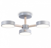 Люстра на штанге Ambrella Light FL FL4822 цвет плафона/подвески Серый, цвет арматуры Коричневый, Серый