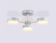 Люстра на штанге Ambrella Light FL FL4822 цвет плафона/подвески Серый, цвет арматуры Коричневый, Серый-2