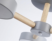 Люстра на штанге Ambrella Light FL FL4822 цвет плафона/подвески Серый, цвет арматуры Коричневый, Серый-5