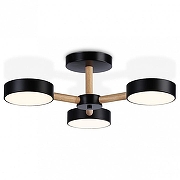 Люстра на штанге Ambrella Light FL FL4823 цвет плафона/подвески Черный, цвет арматуры Коричневый, Черный