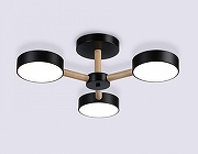 Люстра на штанге Ambrella Light FL FL4823 цвет плафона/подвески Черный, цвет арматуры Коричневый, Черный-4