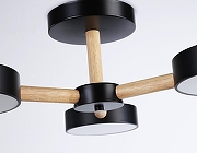 Люстра на штанге Ambrella Light FL FL4823 цвет плафона/подвески Черный, цвет арматуры Коричневый, Черный-6