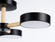 Люстра на штанге Ambrella Light FL FL4823 цвет плафона/подвески Черный, цвет арматуры Коричневый, Черный-7