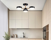 Люстра на штанге Ambrella Light FL FL4823 цвет плафона/подвески Черный, цвет арматуры Коричневый, Черный-8