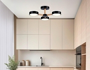 Люстра на штанге Ambrella Light FL FL4823 цвет плафона/подвески Черный, цвет арматуры Коричневый, Черный-9