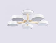 Люстра на штанге Ambrella Light FL FL4825 цвет плафона/подвески Белый, цвет арматуры Белый, Коричневый-1