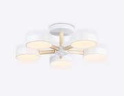 Люстра на штанге Ambrella Light FL FL4825 цвет плафона/подвески Белый, цвет арматуры Белый, Коричневый-2