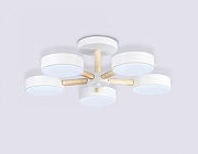 Люстра на штанге Ambrella Light FL FL4825 цвет плафона/подвески Белый, цвет арматуры Белый, Коричневый-3