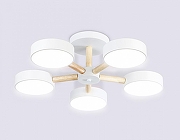 Люстра на штанге Ambrella Light FL FL4825 цвет плафона/подвески Белый, цвет арматуры Белый, Коричневый-4