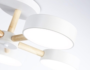 Люстра на штанге Ambrella Light FL FL4825 цвет плафона/подвески Белый, цвет арматуры Белый, Коричневый-7