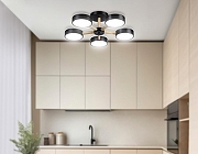 Люстра на штанге Ambrella Light FL FL4828 цвет плафона/подвески Черный, цвет арматуры Коричневый, Черный-6