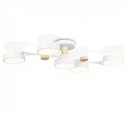 Люстра на штанге Ambrella Light FL FL4834 цвет плафона/подвески Белый, цвет арматуры Белый, Коричневый