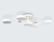 Люстра на штанге Ambrella Light FL FL4834 цвет плафона/подвески Белый, цвет арматуры Белый, Коричневый-3