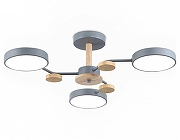 Люстра на штанге Ambrella Light FL FL4856 цвет плафона/подвески Серый, цвет арматуры Коричневый, Серый