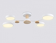 Люстра на штанге Ambrella Light FL FL4858 цвет плафона/подвески Белый, цвет арматуры Белый, Коричневый-2