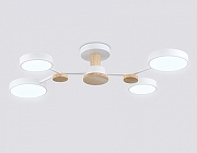Люстра на штанге Ambrella Light FL FL4858 цвет плафона/подвески Белый, цвет арматуры Белый, Коричневый-3