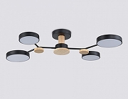 Люстра на штанге Ambrella Light FL FL4860 цвет плафона/подвески Черный, цвет арматуры Коричневый, Черный-4