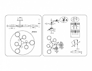 Люстра на штанге Ambrella Light FL FL4863 цвет плафона/подвески Черный, цвет арматуры Коричневый, Черный-7