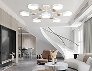 Люстра на штанге Ambrella Light FL FL4864 цвет плафона/подвески Белый, цвет арматуры Белый, Коричневый-6