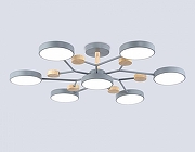 Люстра на штанге Ambrella Light FL FL4865 цвет плафона/подвески Серый, цвет арматуры Коричневый, Серый-1