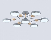 Люстра на штанге Ambrella Light FL FL4865 цвет плафона/подвески Серый, цвет арматуры Коричневый, Серый-3