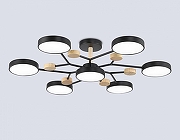 Люстра на штанге Ambrella Light FL FL4866 цвет плафона/подвески Черный, цвет арматуры Коричневый, Черный-1