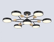 Люстра на штанге Ambrella Light FL FL4866 цвет плафона/подвески Черный, цвет арматуры Коричневый, Черный-2