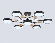 Люстра на штанге Ambrella Light FL FL4866 цвет плафона/подвески Черный, цвет арматуры Коричневый, Черный-3