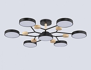 Люстра на штанге Ambrella Light FL FL4866 цвет плафона/подвески Черный, цвет арматуры Коричневый, Черный-4