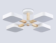 Люстра на штанге Ambrella Light FL FL4879 цвет плафона/подвески Белый, цвет арматуры Белый, Коричневый-4