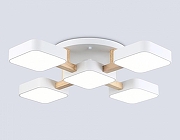 Люстра Ambrella Light FL FL4881 цвет плафона/подвески Белый, цвет арматуры Белый, Коричневый-1