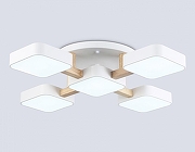 Люстра Ambrella Light FL FL4881 цвет плафона/подвески Белый, цвет арматуры Белый, Коричневый-3