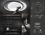 Люстра Ambrella Light FL FL5137 цвет плафона/подвески Белый, Черный, цвет арматуры Белый-3