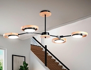 Люстра на штанге Ambrella Light FL FL51611 цвет плафона/подвески Коричневый, Черный, цвет арматуры Коричневый, Черный-6