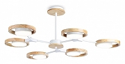 Люстра на штанге Ambrella Light FL FL51615 цвет плафона/подвески Белый, Бежевый, цвет арматуры Белый, Коричневый