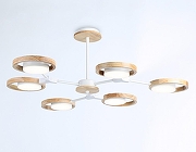 Люстра на штанге Ambrella Light FL FL51615 цвет плафона/подвески Белый, Бежевый, цвет арматуры Белый, Коричневый-3